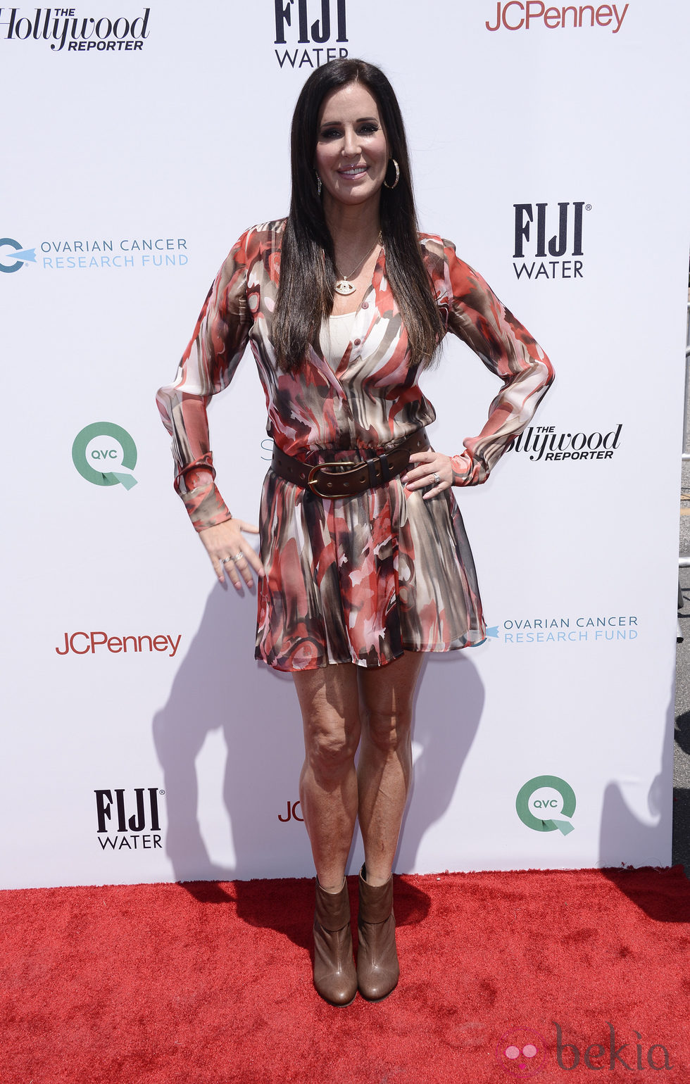 Patti Stanger en la fiesta solidaria por la lucha contra el cáncer de ovario en Los Angeles