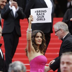 Salma Hayek reivindicativa en el Festival de Cannes 2014