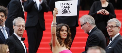 Salma Hayek reivindicativa en el Festival de Cannes 2014