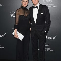 Colin Firth y su mujer Livia en la fiesta Chopard del Festival de Cannes 2014