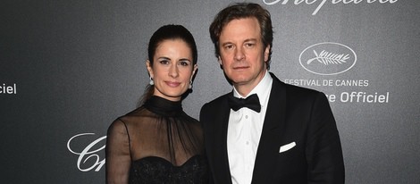 Colin Firth y su mujer Livia en la fiesta Chopard del Festival de Cannes 2014