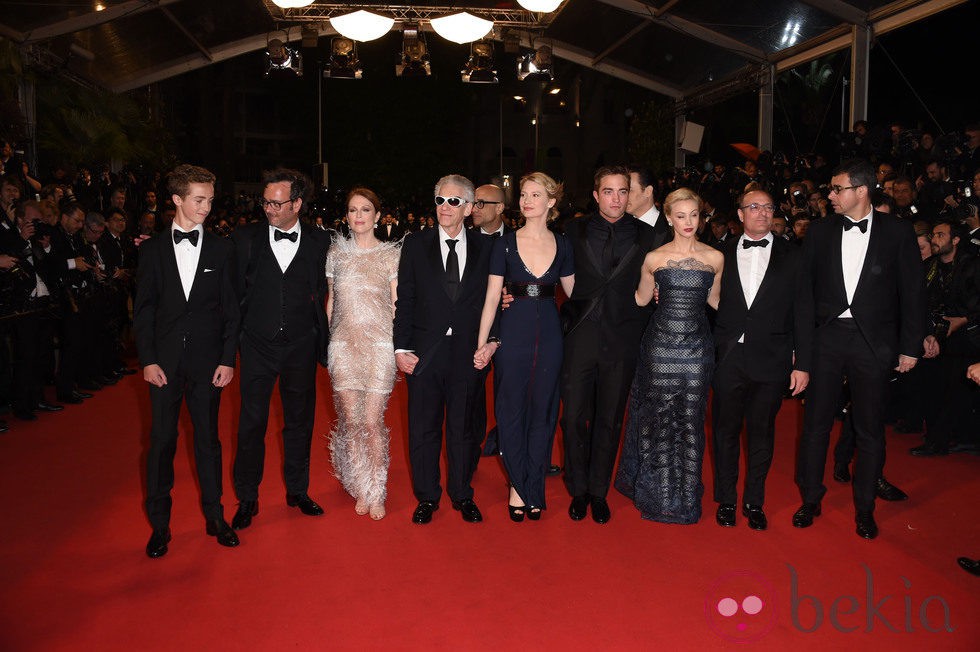 Robert Pattinson, Guy Pearce y el equipo de 'Maps to the Stars' en el Festival de Cannes 2014