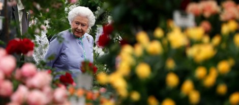 La Reina Isabel en el Chelsea Flower Show 2014