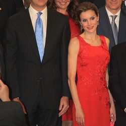 Los Príncipes de Asturias en una cena con empresarios sevillanos