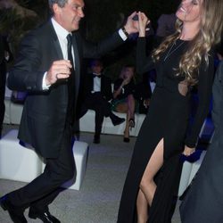 Antonio Banderas en la pista de baile de Di Grisogono en el Festival de Cannes de 2014