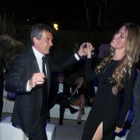 Antonio Banderas en la pista de baile de Di Grisogono en el Festival de Cannes de 2014