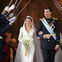 Los Príncipes Felipe y Letizia tras convertirse en marido y mujer