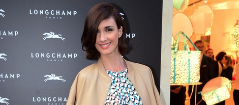 Paz Vega en la apertura de una tienda de Longchamp