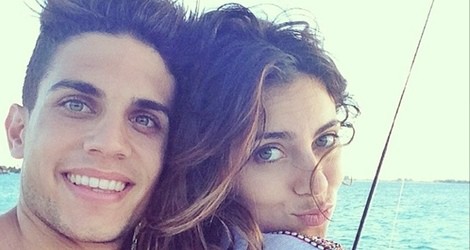 Marc Bartra y Melissa Jiménez de vacaciones