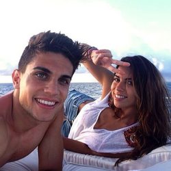 Marc Bartra y Melissa Jiménez confirman su relación