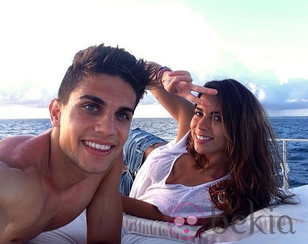 Marc Bartra y Melissa Jiménez confirman su relación