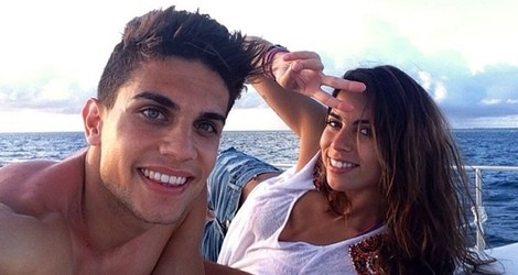 Marc Bartra y Melissa Jiménez confirman su relación