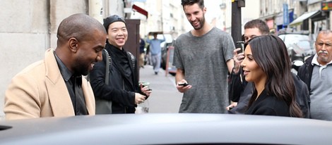 Kanye West y Kim Kardashian en Paris