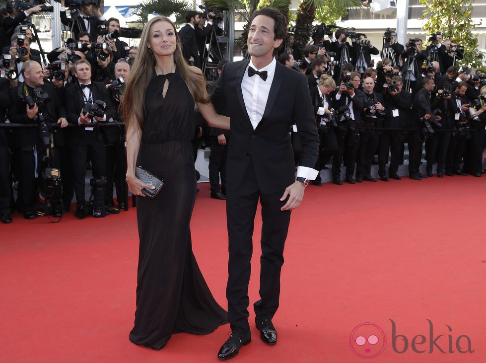 Adrian Brody y Lara Lieto en el Festival de Cannes 2014