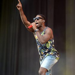 Tinie Tempah en el Radio 1's Big Weekend de la BBC 2014