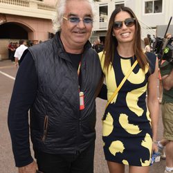 Flavio Briatore y Elisabetta Gregoraci en el Gran Premio de Mónaco 2014