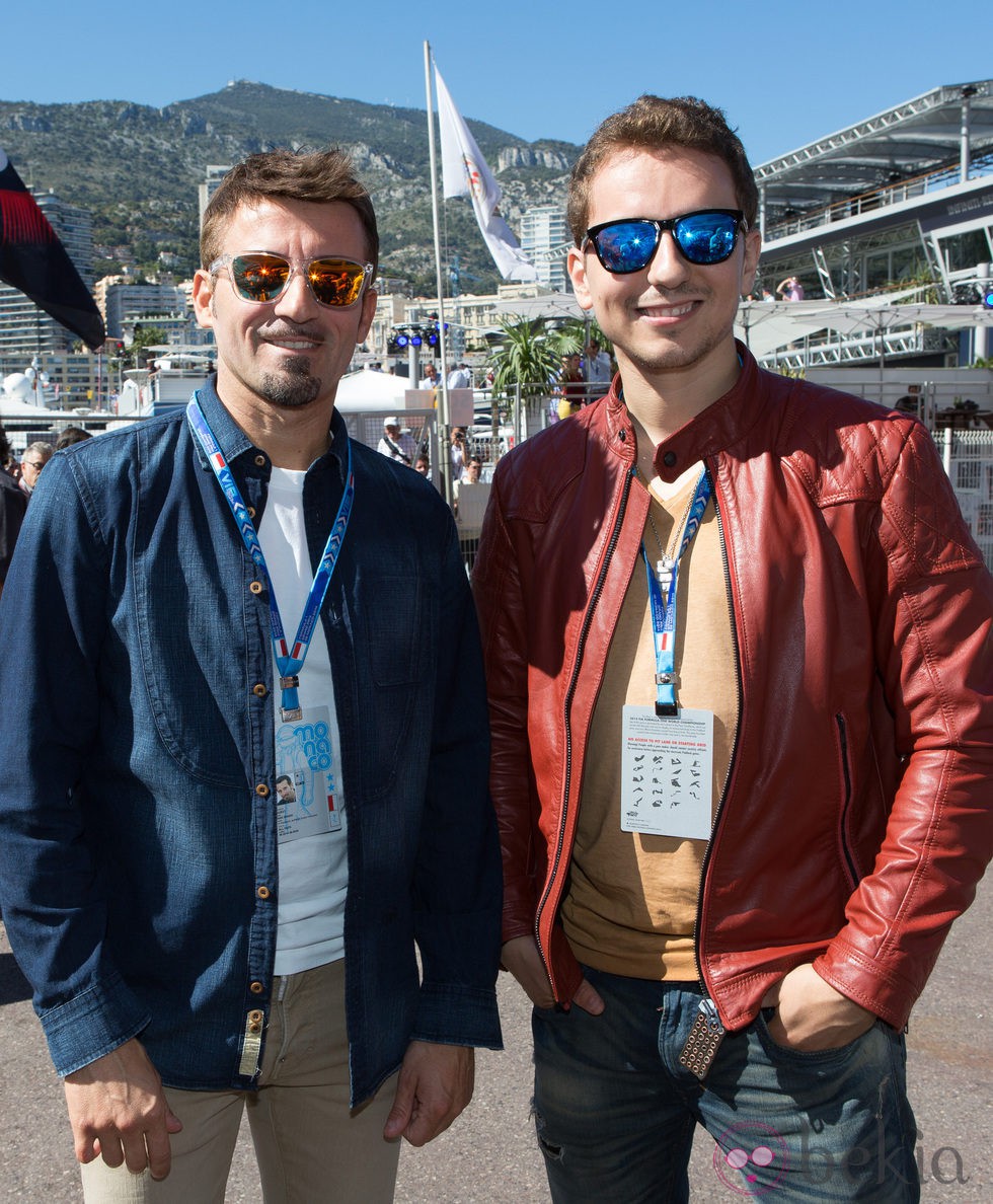 Max Biaggi y Jorge Lorenzo en el Gran Premio de Mónaco 2014