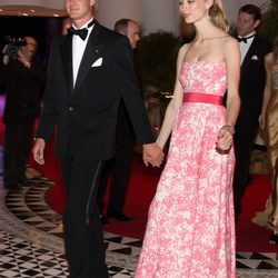 Pierre Casiraghi y Beatrice Borromeo en la fiesta tras el Gran Premio de Mónaco 2014