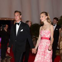 Pierre Casiraghi y Beatrice Borromeo en la fiesta tras el Gran Premio de Mónaco 2014