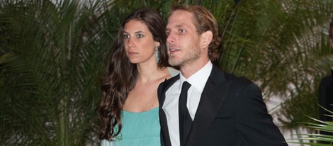 Andrea Casiraghi y Tatiana Santo Domingo en la fiesta tras el Gran Premio de Mónaco 2014