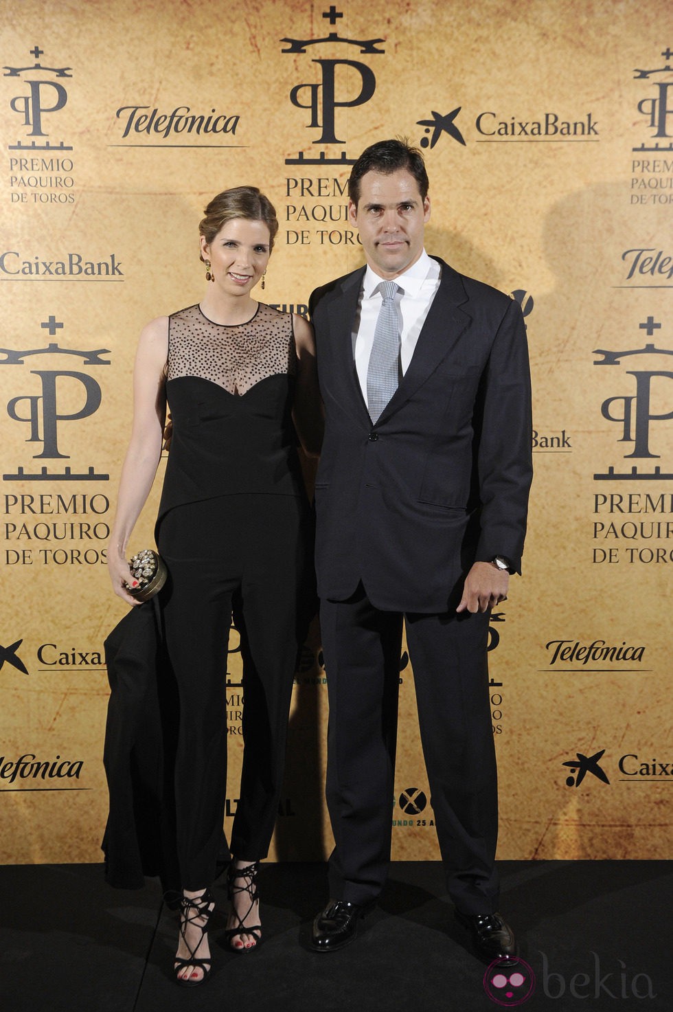 Luis Alfonso de Borbón y Margarita Vargas en la entrega del Premio Paquiro 2014