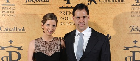 Luis Alfonso de Borbón y Margarita Vargas en la entrega del Premio Paquiro 2014