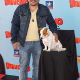 Óscar Reyes en la premiere de 'Pancho, el perro millonario' en Madrid