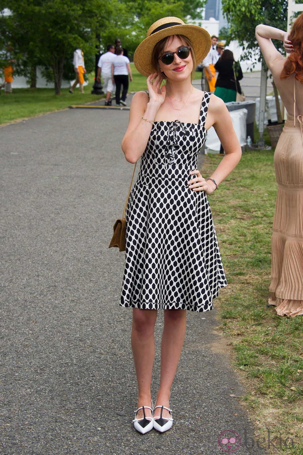 Dakota Johnson en Veuve Clicquot Polo Classic 