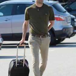 Pep Guardiola en el aeropuerto de Barcelona tras celebrar su boda en Marruecos