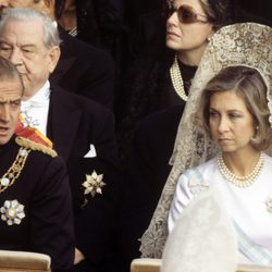 El Rey Juan Carlos I y la Reina Sofia en el entierro del papa Pablo VI