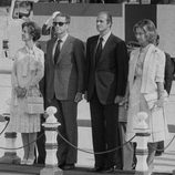 Don Juan Carlos y Doña Sofía junto a los Reyes de Bélgica en 1978