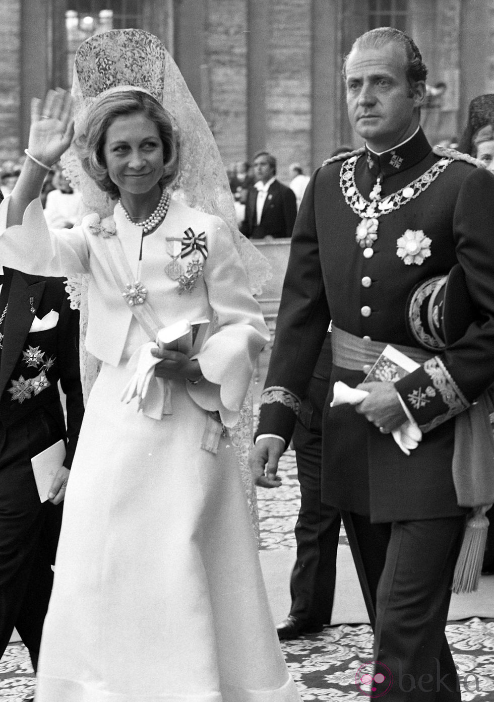 Don Juan Carlos y Doña Sofía en la coronación del Papa Juan Pablo II