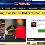 La abdicación del Rey en Sky News