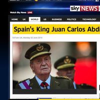 La abdicación del Rey en Sky News