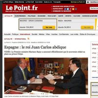 La abdicación del Rey en Le Point