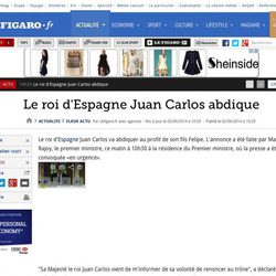 La abdicación del Rey en Le Figaro