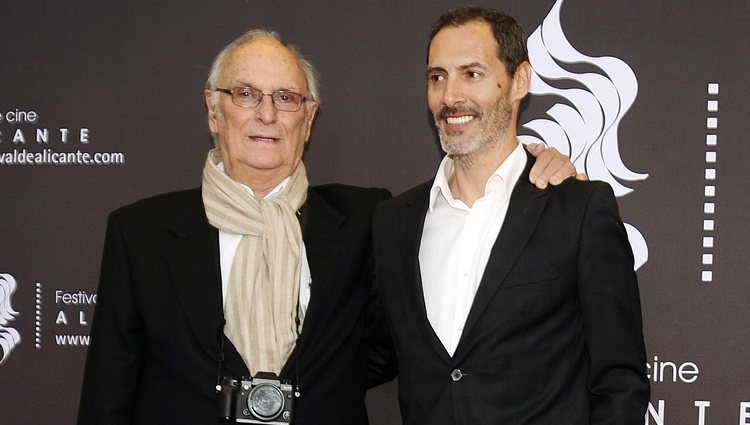 Carlos Saura y Manuel Bandera en el Festival de Cine de Alicante 2014.