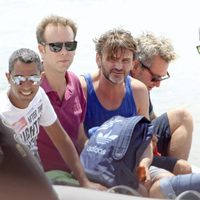 Fernando Tejero, Unax Ugalde y Neus Cerda en Ibiza