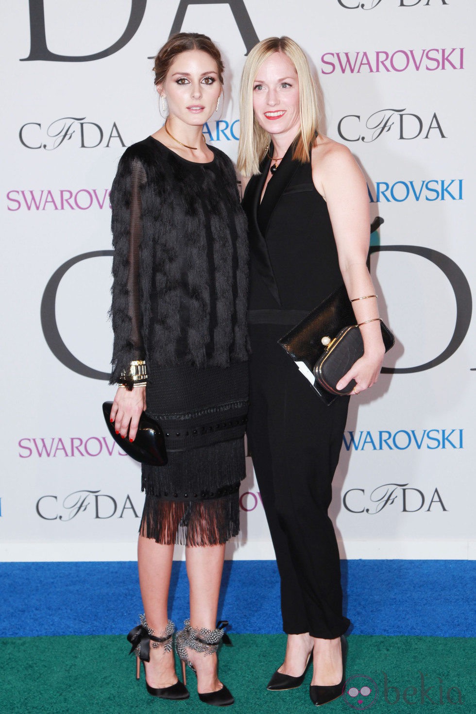 Olivia Palermo y Lisa Axelson en los CFDA Fashion Awards 2014