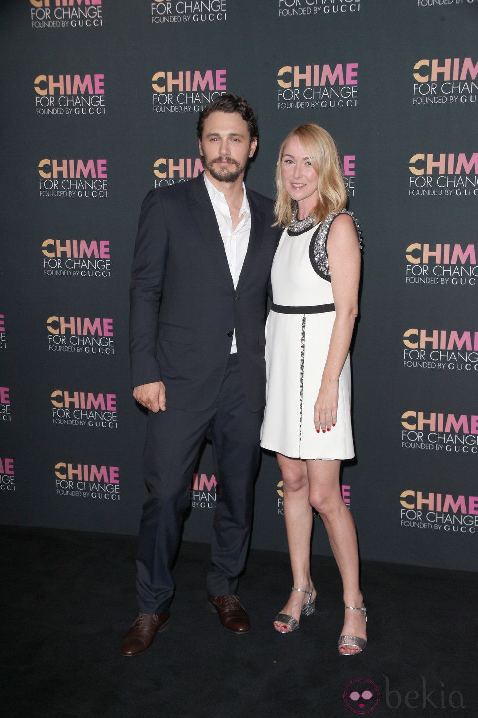 James Franco y Frida Gianinni en el aniversario de la fundación Chime For Crime