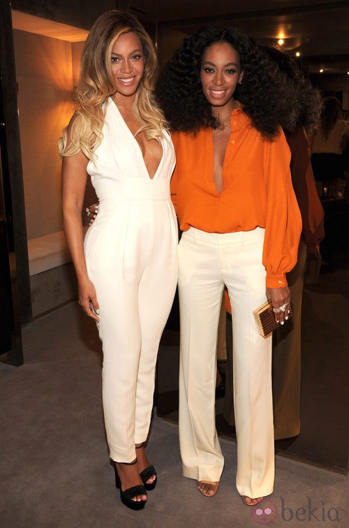 Beyoncé y Solange Knowles en el aniversario de la fundación Chime For Change