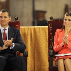 Los Príncipes Felipe y Letizia entregan el Premio Príncipe de Viana por última vez antes de ser Reyes