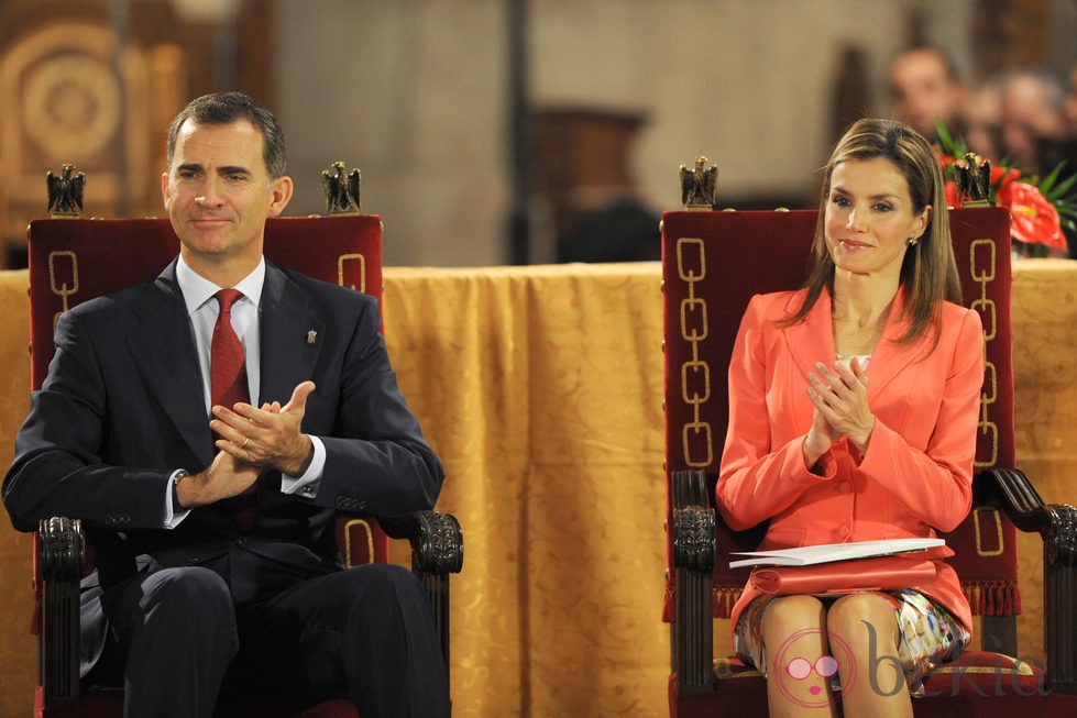 Los Príncipes Felipe y Letizia entregan el Premio Príncipe de Viana por última vez antes de ser Reyes