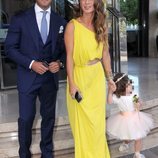 Elena Tablada con Ella Bisbal y Daniel Arguita en la boda de Elisabeth Reyes y Sergio Sánchez