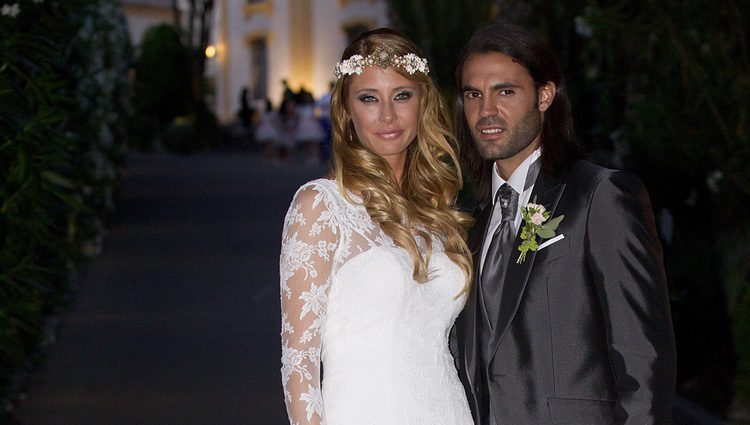 Elisabeth Reyes y Sergio Sánchez el día de su boda