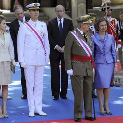 Los Reyes y los Príncipes de Asturias en el Día de las Fuerzas Armadas 2014