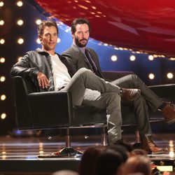 Matthew McConaughey y Keanu Reeves en los premios Guys Choice 2014