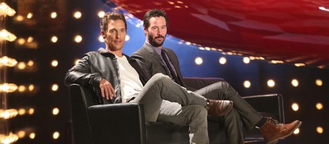 Matthew McConaughey y Keanu Reeves en los premios Guys Choice 2014