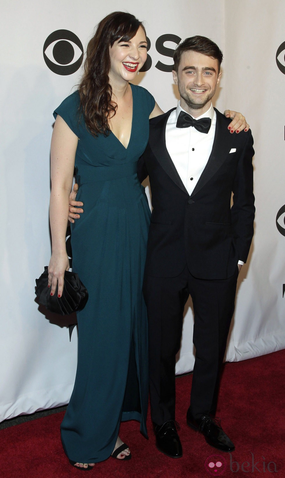 Erin Darke y Daniel Radcliffe en los Premios Tony 2014