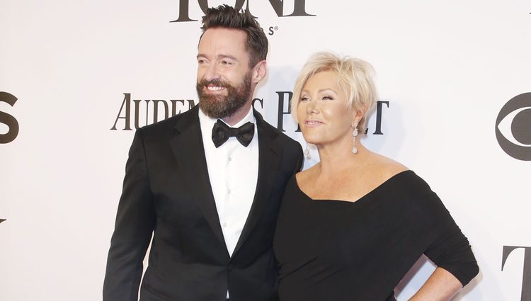 Hugh Jackman y Deborra-Lee Furness en los Premios Tony 2014